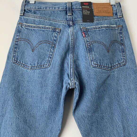 Levi’s Premium Blue Wedgie Hi-rise Button Fly Jeans 26 - Picture 10 of 13